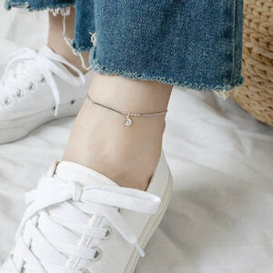 【新品】DAN-19 アンクレット シルバー925 Silver925 anklet ジュエリー ootd code コーデペア 重ね付け SILVER GOLD シルバーアクセ 5/25