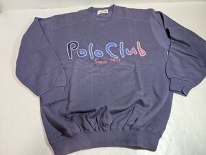 新品未使用 Polo Club Spell Out Logo Sweatshirt Jumper Pullover サイズ:M スウェット トレーナー プルオーバー ポロ ポロクラブ 日本製