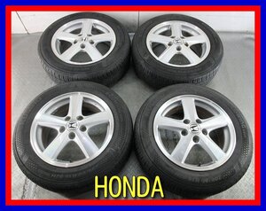 ■中古タイヤホイール■　HONDA アコード 純正 16インチ 6.5J +55 5H 114.3 KUMHO ecowing ES31 205/60R16 92H 激安 送料無料 J690