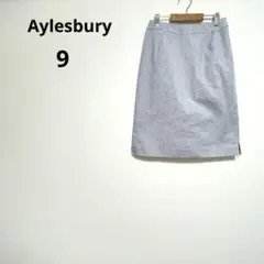 Aylesbury アリスバーリー 【9】 ひざ丈 ストライプ タイトスカート