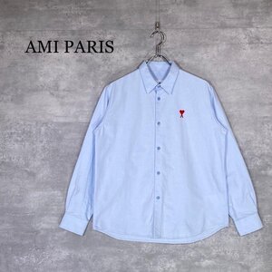 AMI PARIS アミ パリス シャツ 長袖シャツ ロゴ シャツ 希少 コットン Mサイズ