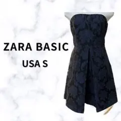 ✨美品✨ ZARA ザラ 【S】 ベアトップフレアワンピース ドレス パーティー