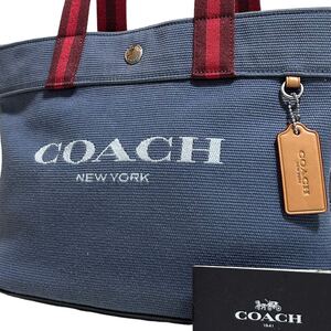 1円～【未使用】入手困難品 コーチ COACH トートバッグ ビジネスバッグ ブリーフケース 2way レザー メンズ レディース デニム