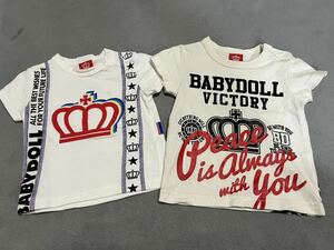 BABYDOLL 半袖Tシャツ 80ベビードール 2枚セット