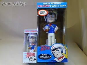 新品FUNKO マッハGoGoGo 12インチ＋レギュラーサイズ 三船剛 2種セット SPEED RACER TALKING ROBBLE-BANK ファンコ ワッキーワブラー検)POP