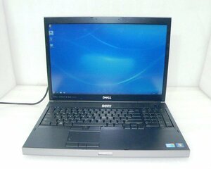 Windows7(英語版) DELL PRECISION M6500 Core i5-M560 2.66GHz 8GB 320GB×2 17インチ WUXGA(1920×1200) Quadro FX2800M アダプタ欠品