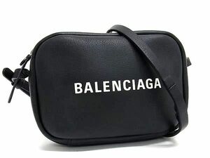 1円 ■美品■ BALENCIAGA バレンシアガ エブリデイ レザー ショルダーバッグ ミニバッグ ポシェット レディース メンズ ブラック系 BI6227