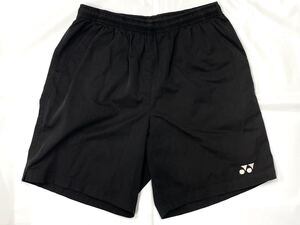 33★即決★ヨネックス★ハーフパンツ★Lサイズ（UNI男女兼用サイズ規格）★黒★中古★YONEX★バドミントン★テニス★