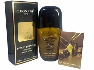 【未使用品】廃盤 LEONARD PARIS POUR HOMME Vaporisateur Eau de toilette レオナール ポールオム オードトワレ 香水 フレグランス 100ml