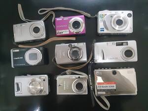 コンパクトデジタルカメラ9台まとめセット Canon IXY/Nikon COOLPIX/SONY Cyber-Shot/FUJIFILM FinePix など