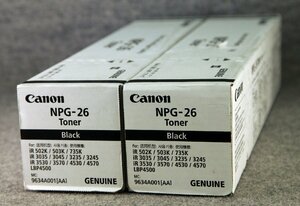 Ｋ★Canon(キャノン)◇純正トナー NPG-26 (ブラック) ２本セット ◇ 未使用品