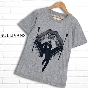 ◆良品 送料無料◆ JOHN LAWRENCE SULLIVAN ジョンローレンス サリバン プリント 半袖 Tシャツ カットソー グレー S ◆日本製◆ 1404H