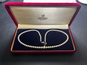 Mikimoto 真珠 ネックレス 約45cm 中央約8mm ベビーパール