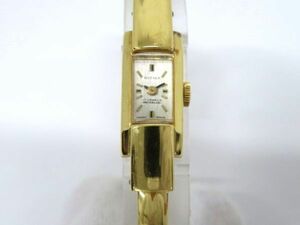 ♪hawi1735-2 172 RITMA リトマ 17石 白文字盤 手巻 ゴールドカラー レディースウォッチ バングル 腕時計 腕周り約15cm 稼働