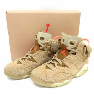 153 NIKE × Travis Scott ナイキ トラヴィス・スコット AIR JORDAN 6 RETRO エアジョーダン DH0690-200 US6.5 24.5cm 箱有 ※現状品