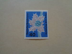 ドイツ切手　1963年　ハンブルクの切手展　 Stampexhibition Flora and philately　アザミ　　40