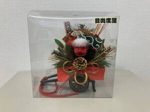 正月飾り 御所車 獅子舞★中古