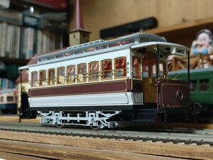 アドラーモデル Japan1/45 京都市電広軌1形 　京電style 直流2線式Ｏゲージ　路面電車 軌間32mm 吊り掛け駆動　 整備点検済み車輌美品 