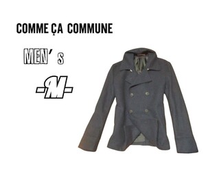 送料込み　メンズM*COMME CA COMMUNE*ピーコート 濃紺