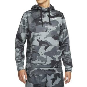 ■ナイキ サーマフィット プルオーバー フーディー グレーカモ 新品 サイズL NIKE Therma-FIT PULLOVER HOODIE CAMO 迷彩 DD1758-084