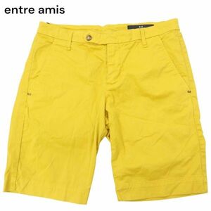 イタリア製★ entre amis アントレアミ 春夏 スラックス カラー ショート パンツ Sz.33　メンズ　C4B02314_5#P