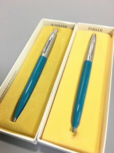 PARKER パーカー ターコイズブルー ボールペン 2本 EDSYN