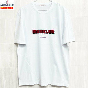 アウトレット！MONCLER モンクレール 半袖 Tシャツ 8046950 8390T クルーネック 丸首 メンズ ホワイト 3XL