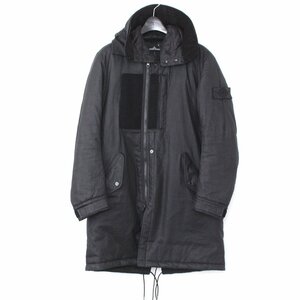 ストーンアイランド シャドープロジェクト STONE ISLAND SHADOW PROJECT HOODED PATCHWORK PARKA COAT コート ジャケット ブラック M /T /X