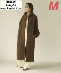 【極美品】todayful wool Raglan Coat 38