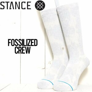 [クリックポスト対応] STANCE スタンス FOSSILIZED CREW SOCKS ソックス 靴下 ユニセックス A556C21FOS　L（27cm-31cm）サイズ