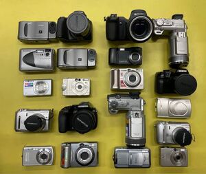 （98） 20個 コンパクトデジタルカメラデジタルカメラまとめ売り Canon CASIO OLYMPUS SONY FUJIFILMなど ジャンク 現状品 動作未確認 