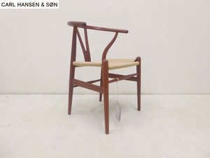 未使用品 正規品■CARL HANSEN&SON カールハンセン＆サン■定価15万円 CH24 Yチェア ダイニングチェア マホガニー材 オイル仕上-4