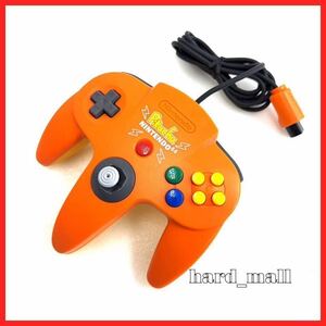 【美品】純正品 NINTENDO 64 ニンテンドー 64 ピカチュウ コントローラ オレンジ NUS-005 任天堂 コントローラー N64 Pikachu 動作確認済み