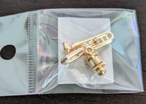 未使用 ピンバッチ トロンボーン trombone 楽器 ピンバッジ