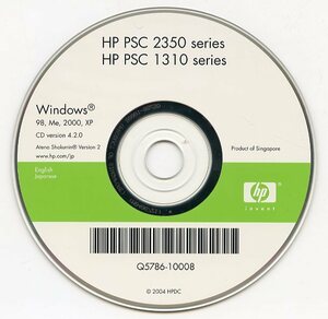 HP ヒューレット・パッカード PSC 2350 1310 オールインワン プリンタ series シリーズ Windows用 ドライバー CD-ROM 中古