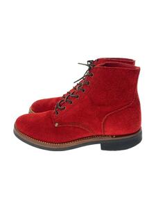 Buzz Rickson’s◆レースアップブーツ/US8.5/RED/スウェード