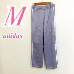 adidas グレー ホワイト トラックパンツ M ジャージ スポーツウェア