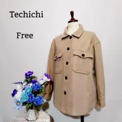 コート　Techichi　極上美品新品同様　Freeサイズ　ベージュ系