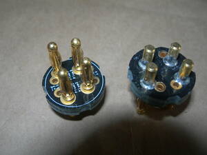 未使用　TANNOY　タンノイ　丸形４Ｐ端子（2個SET）　修理　アップグレード 交換　TANNOY　Gold Plug 4P　 DIY　　