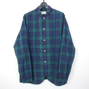 16SS PHINGERIN フィンガリン BEAUTY&YOUTH NIGHT SHIRT コットン ブラックウォッチ チェック ナイトシャツ パジャマシャツ GREEN M