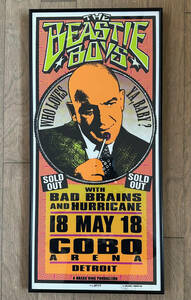 ■1995年 MARK ARMINSKI 限定 “THE BEASTIE BOYS” COBO ARENA DETROIT Tour Poster サイン入り BAD BRAINS and HURRICANE / FRANK KOZIK