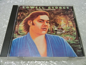 即CD Lowell George 唯一のソロ作 David Foster Nicky Hopkins JD Souther Bonnie Raitt Chuck Rainey Jeff Porcaro Little Feat 70s 名盤