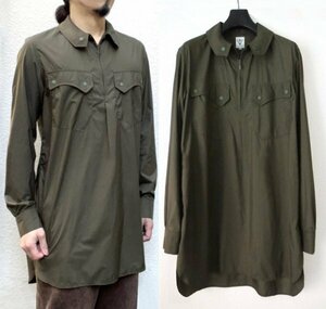 SOUTH2 WEST8 Mountaineer Shirt プルオーバー ハーフジップ ナイロン ロングシャツ M カーキ S2W8 ミリタリー ※レターパック可