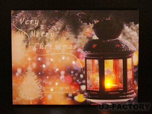 【即納！】★LED・ライトアップキャンバス (44-012)★キャンドルが灯るLEDキャンバス/クリスマスにお勧め♪