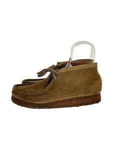 Clarks◆WALLABEE/ブーツ/US7.5/CML/スウェード