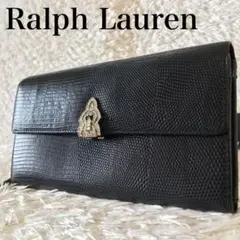 RALPH LAUREN ラルフローレン 財布 リザード トカゲ 型押し