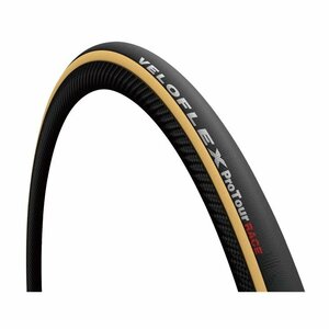 VELOFLEX ヴェロフレックス PROTOUR RACE プロツアー レース TU TIRE チューブラー タイヤ 黒 x ベージュサイド 25mm　8033959673454