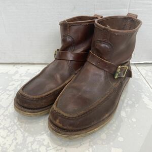 【Russell Moccasin ラッセルモカシン】KNOCK-A-BOUT ノックアバウト ブーツ US8.5 ブラウン レザー 2407oki M