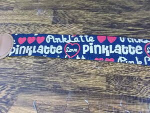 9-5　Pinklatte　ピンクラテ　総ロゴ柄　キッズベルト　子供ゴムベルト 　ウエスト調節に　ハート