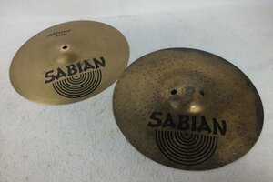 ★ SABIAN セイビアン AA FUSION HATS 13/33cm、HH FUSION HATS 13/33cm シンバル 中古 現状品 240601N3610A